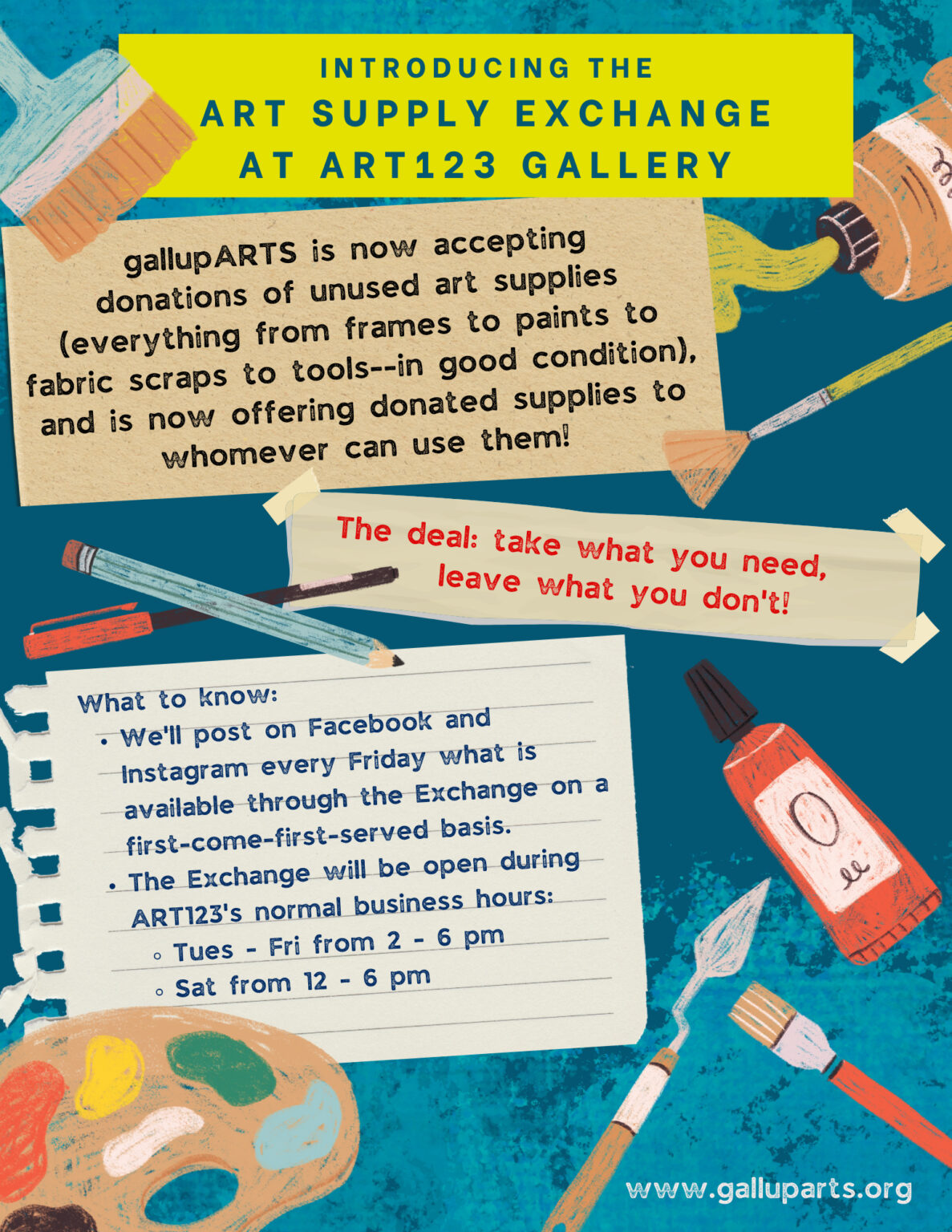Calls to Artists gallupARTS