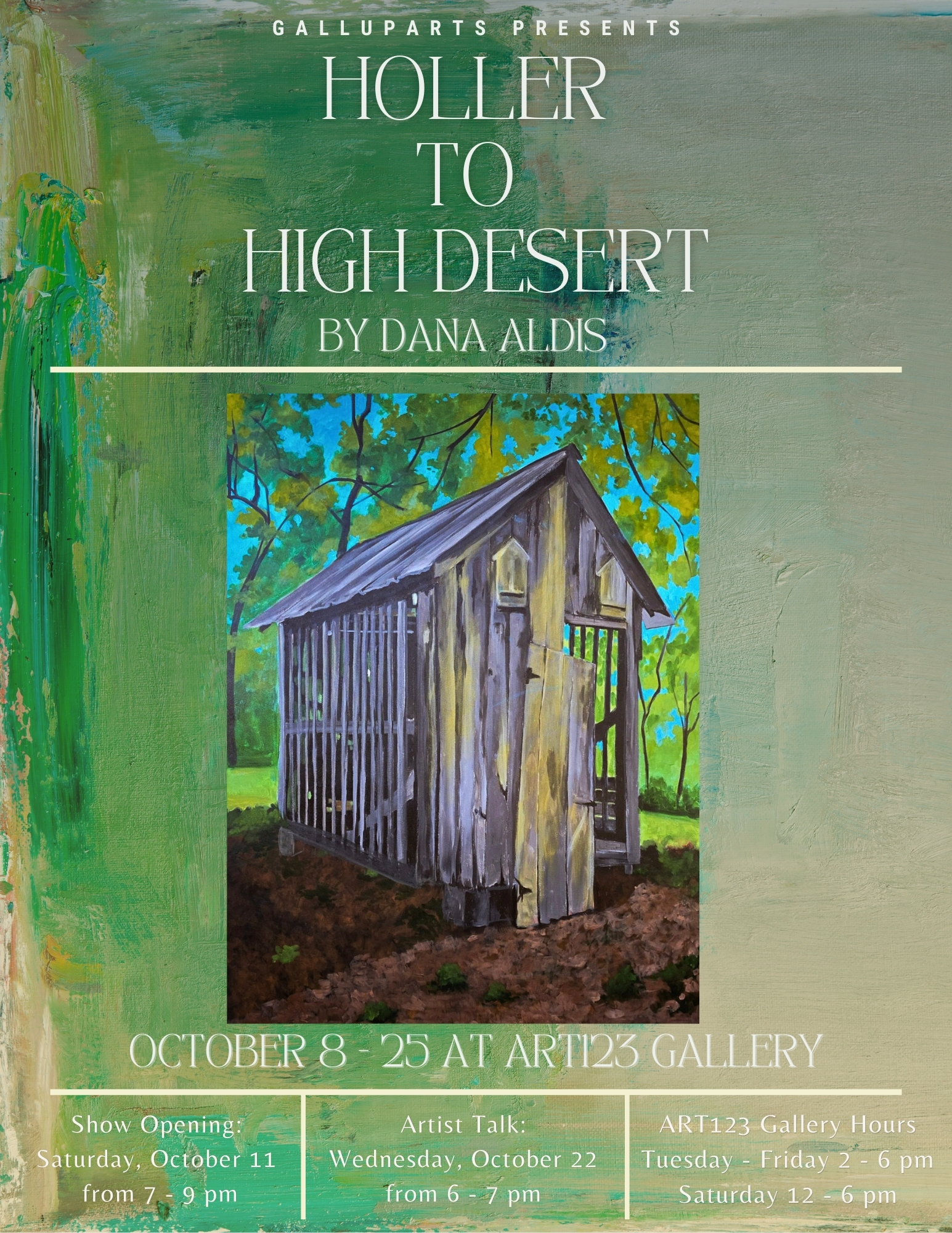 Holler to High Desert- Dana Aldis Show Flyer